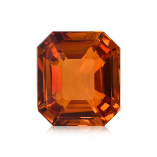10.03 Carat Orange SRI LANKAN Emerald Sapphire CD