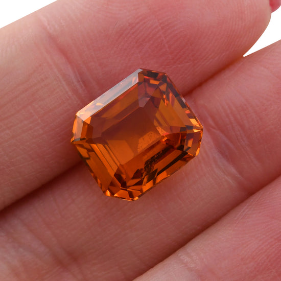 10.03 Carat Orange SRI LANKAN Emerald Sapphire CD