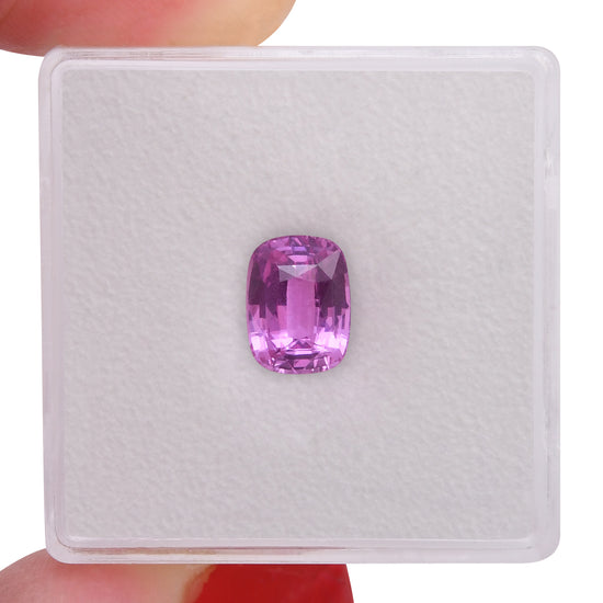 1.54 Carat Pink MADAGASCAR Cushion Sapphire