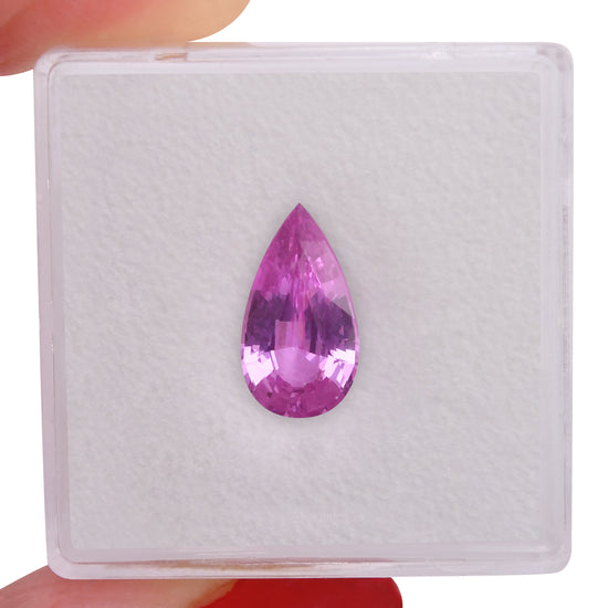 2.02 Carat Pink MADAGASCAR Pear Sapphire