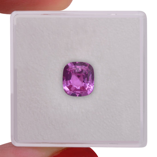 1.59 Carat Pink MADAGASCAR Cushion Sapphire