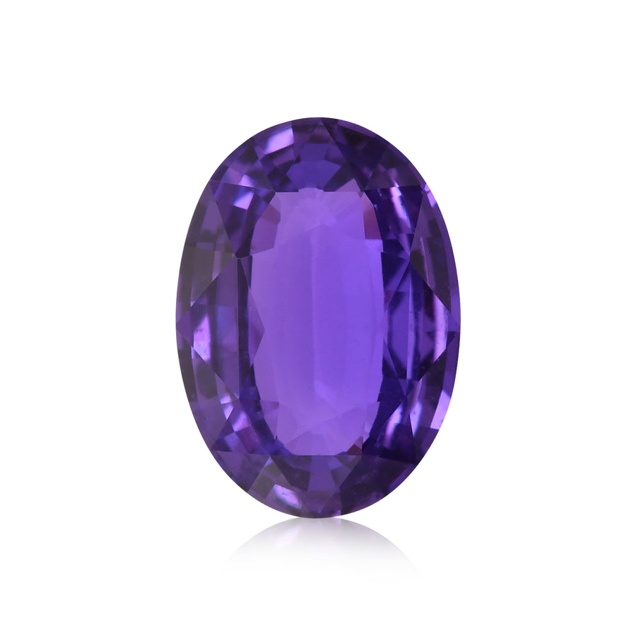 3.29 Carat Purple MADAGASCAR Oval Sapphire CD