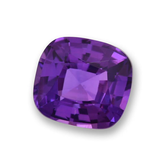 2.04 Carat Purple MADAGASCAR Cushion Sapphire