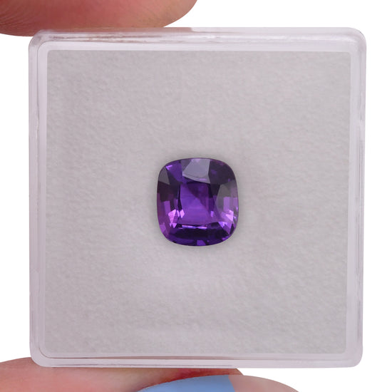 2.04 Carat Purple MADAGASCAR Cushion Sapphire