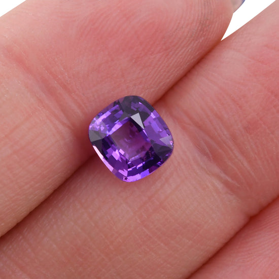 2.04 Carat Purple MADAGASCAR Cushion Sapphire