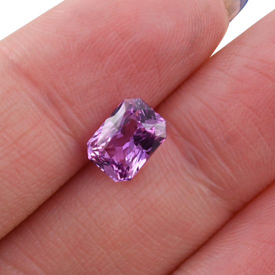 2.22 Carat Purple MADAGASCAR Radiant Sapphire
