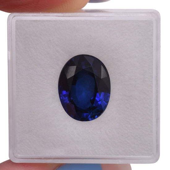 6.70 Carat Blue MADAGASCAR Oval Sapphire AGL