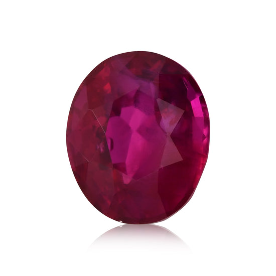 2.08 Carat Red BURMESE Oval Ruby GUBELIN