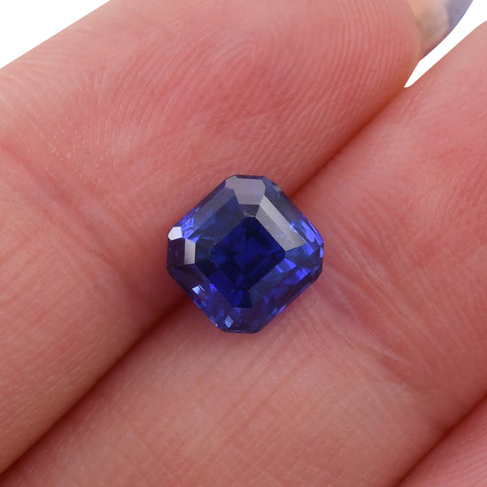 3.14 Carat Blue MADAGASCAR Emerald Sapphire AGL