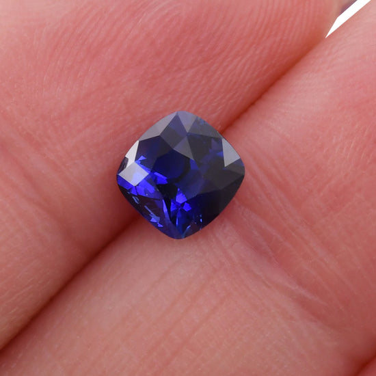 1.32 Carat Blue  Cushion Sapphire AGL