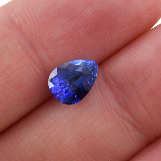 1.76 Carat Blue  Pear Sapphire AGL