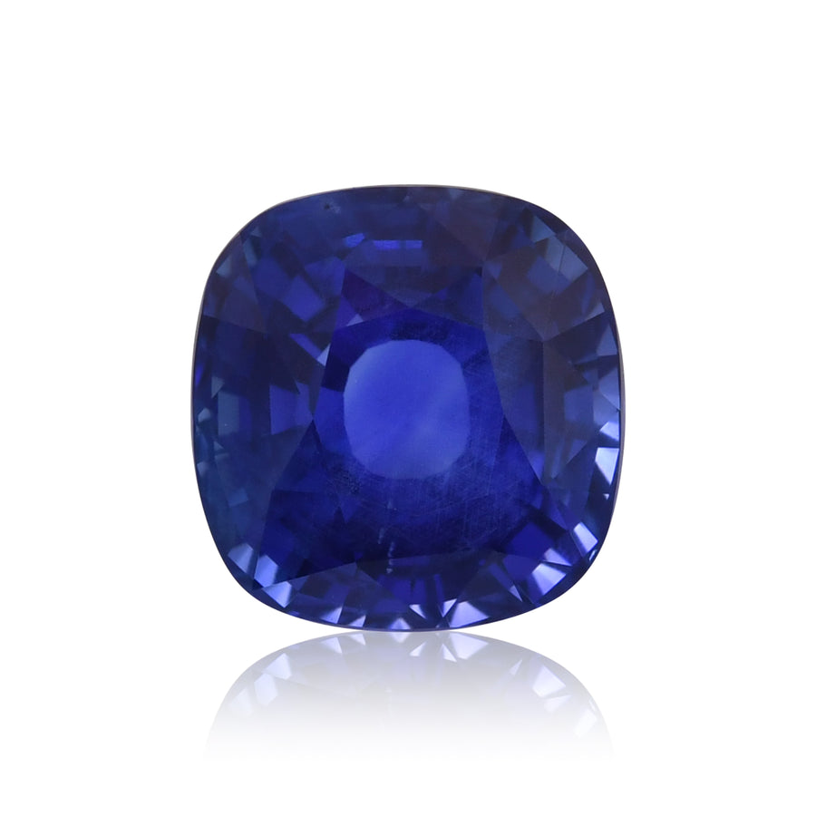 6,08 Karat blauer SRI LANKAN Cushion Saphir GRS