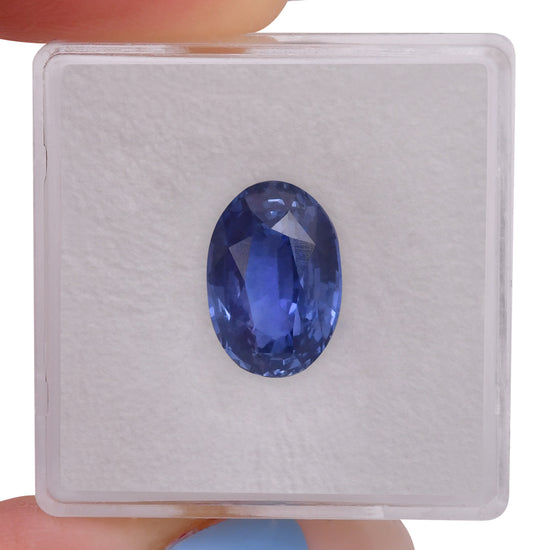 5.07 Carat Blue SRI LANKAN Oval Sapphire CD
