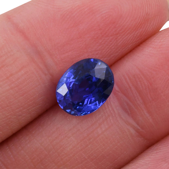 3.27 Carat Blue SRI LANKAN Oval Sapphire CD