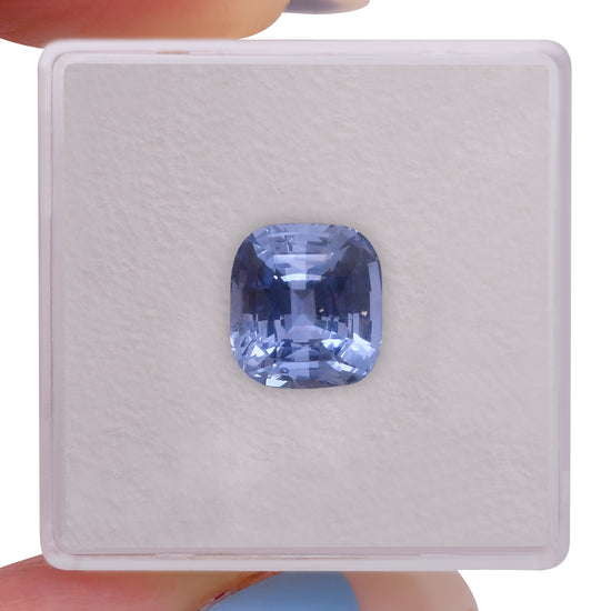 4.01 Carat Blue SRI LANKAN Cushion Sapphire CD