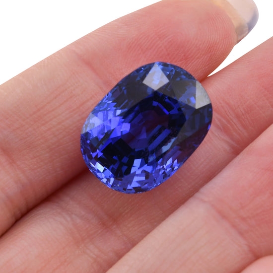 31.13 Carat Blue MADAGASCAR Cushion Sapphire AGL