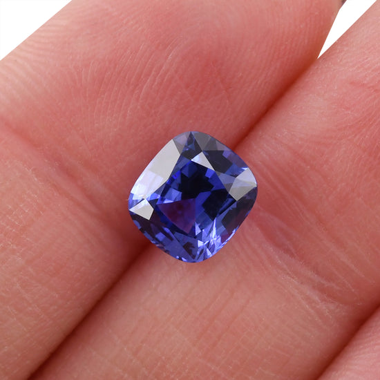 2.54 Carat Blue SRI LANKAN Cushion Sapphire
