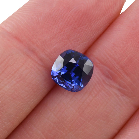 2.66 Carat Blue SRI LANKAN Cushion Sapphire