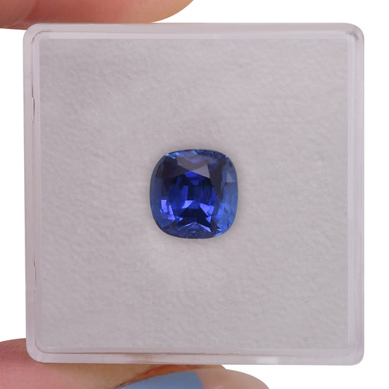 2.66 Carat Blue SRI LANKAN Cushion Sapphire