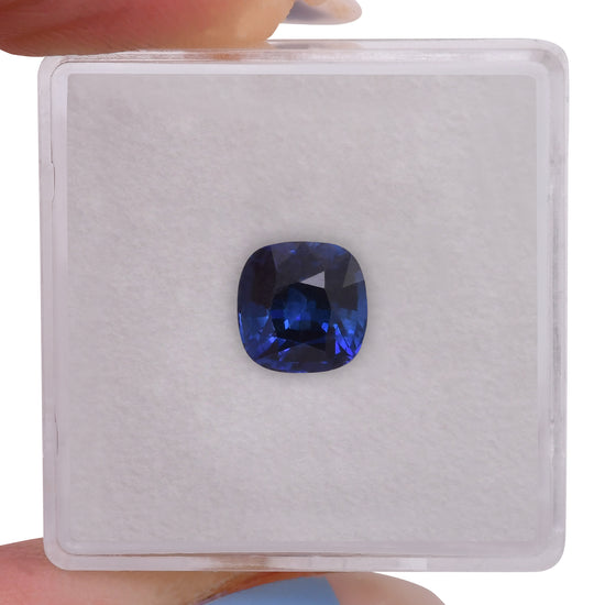 2.37 Carat Blue SRI LANKAN Cushion Sapphire