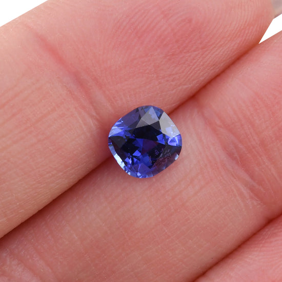 1.36 Carat Blue SRI LANKAN Cushion Sapphire