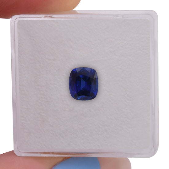 1.46 Carat Blue SRI LANKAN Cushion Sapphire