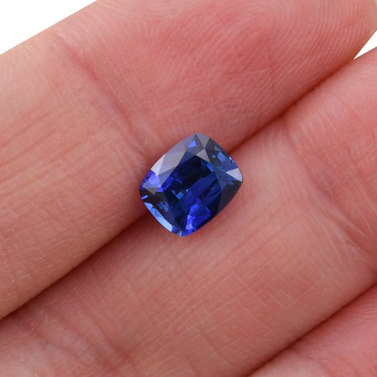 1.53 Carat Blue SRI LANKAN Cushion Sapphire