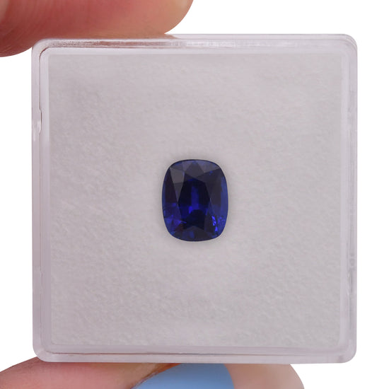 1.66 Carat Blue SRI LANKAN Cushion Sapphire