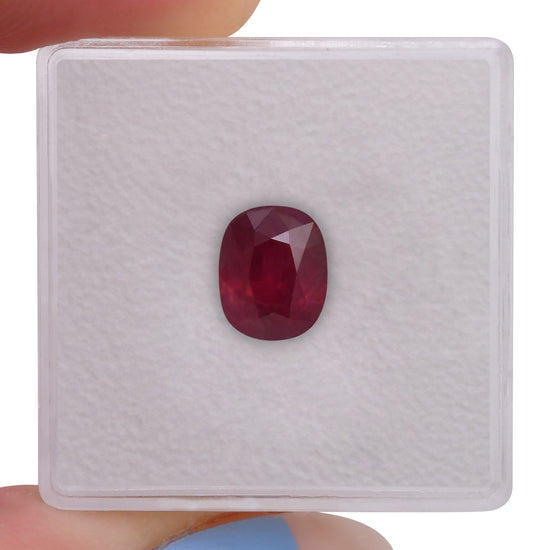 2.14 Carat Red BURMESE Oval Ruby GRS
