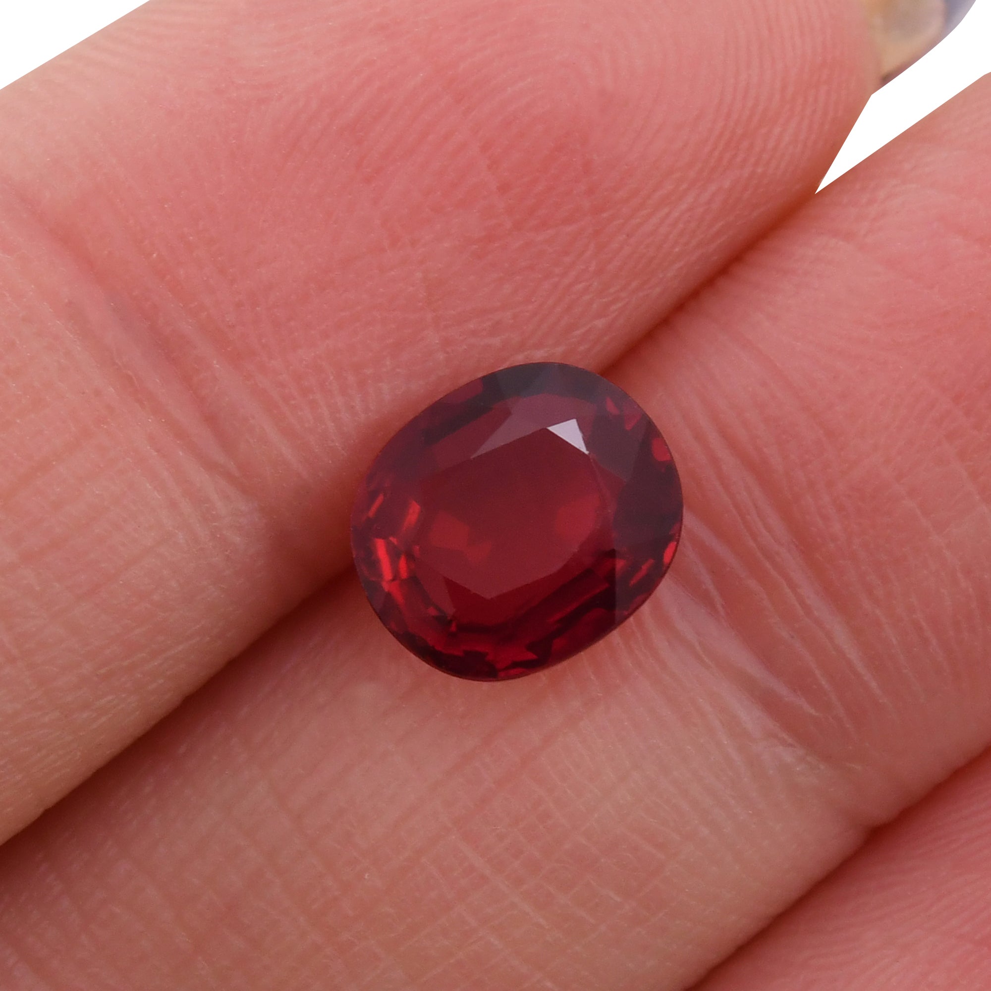 2.45 Carat Red MOZAMBIQUE Oval Ruby GRS | LEIBISH