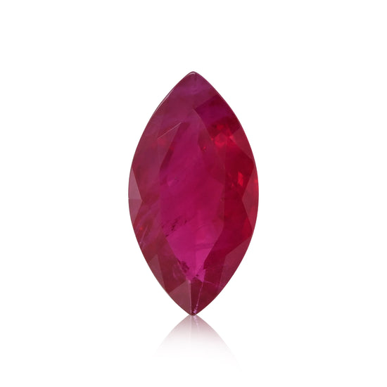 1,30 Karat roter BURMESISCHER Marquise-Rubin