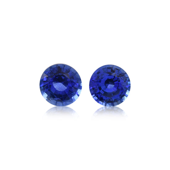 3.11 Karat Blauer SRI LANKA Rund Saphir