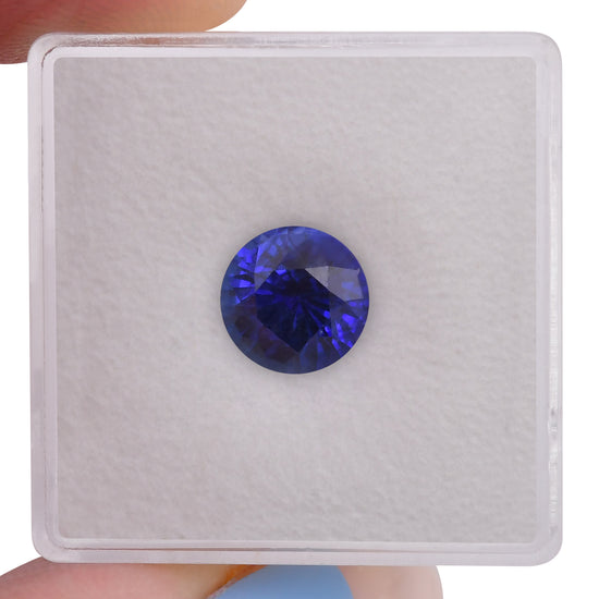 2.59 Carat Blue SRI LANKAN Round Sapphire GIA