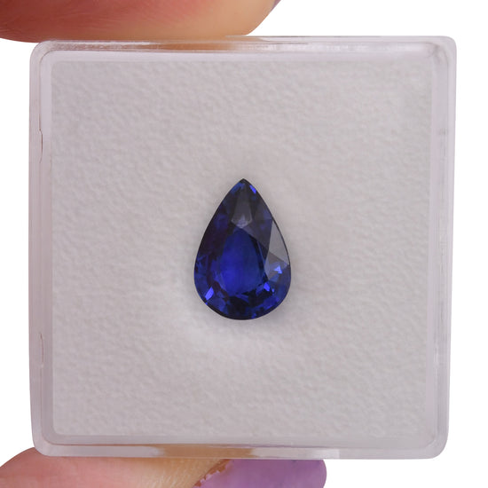1.99 Carat Blue SRI LANKAN Pear Sapphire