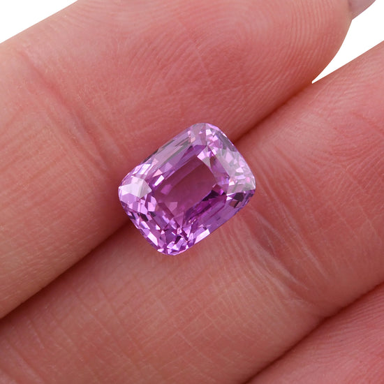 4.09 Carat Pink SRI LANKAN Cushion Sapphire CD