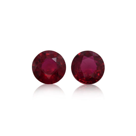 2.70 Carat Red MOZAMBIQUE Round Ruby GRS