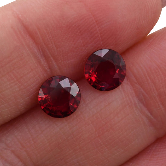 2.70 Carat Red MOZAMBIQUE Round Ruby GRS