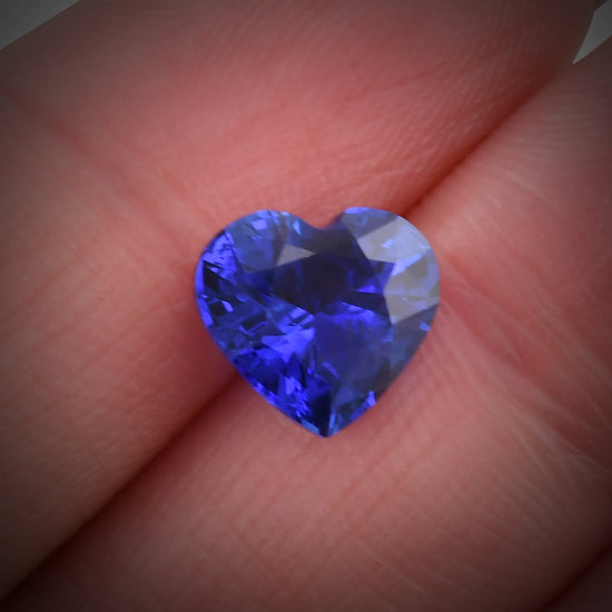 3.19 Carat Blue SRI LANKAN Heart Sapphire CD