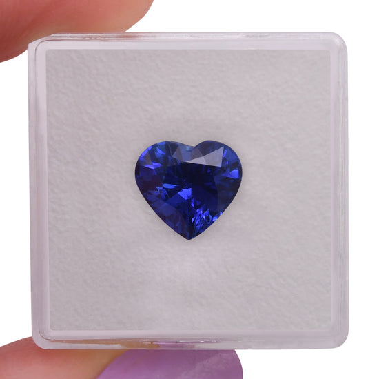 3.19 Carat Blue SRI LANKAN Heart Sapphire CD