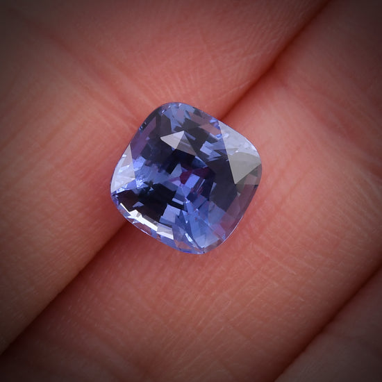 4.09 Carat Blue SRI LANKAN Cushion Sapphire CD