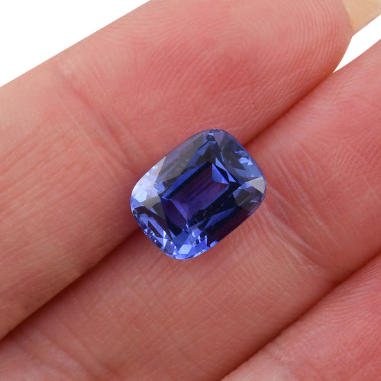 5.15 Carat Blue SRI LANKAN Cushion Sapphire CD
