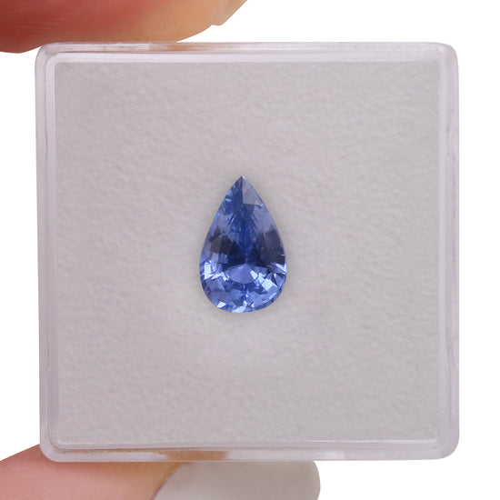 1.60 Carat Blue MADAGASCAR Pear Sapphire
