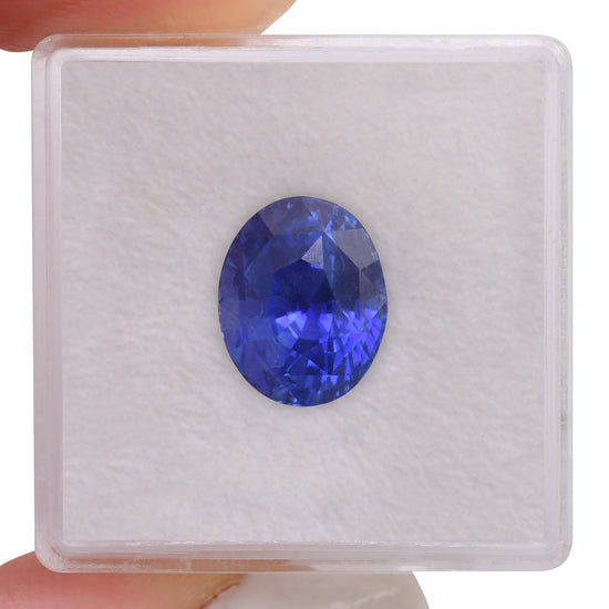 6.29 Carat Blue MADAGASCAR Oval Sapphire CD