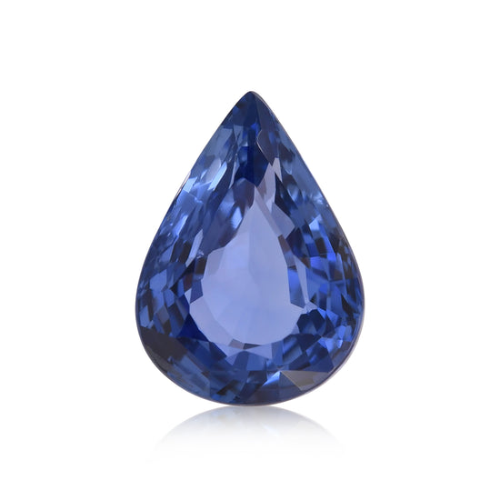 3.47 Carat Blue SRI LANKAN Pear Sapphire CD