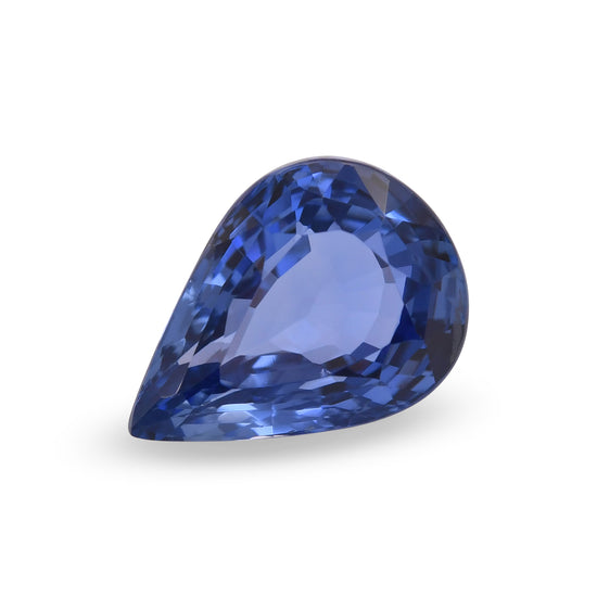 3.47 Carat Blue SRI LANKAN Pear Sapphire CD