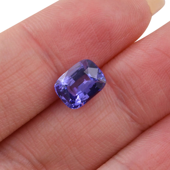 3.10 Carat Purple SRI LANKAN Cushion Sapphire CD