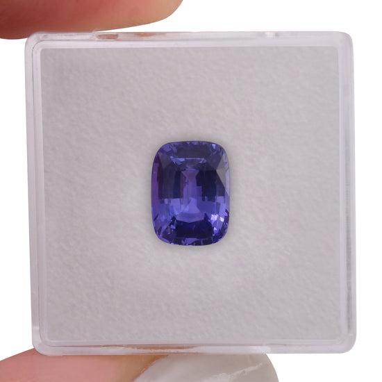3.10 Carat Purple SRI LANKAN Cushion Sapphire CD