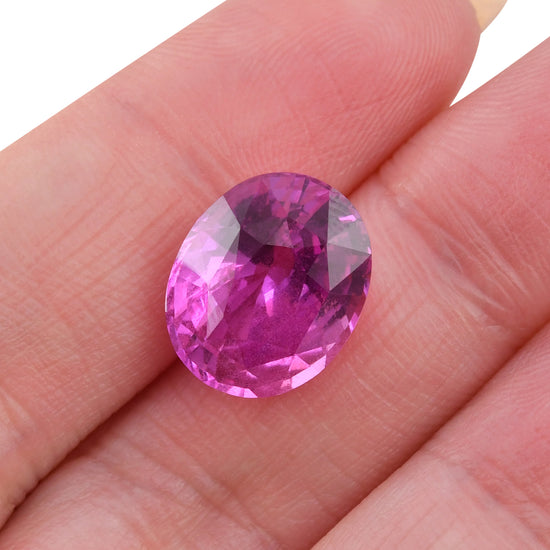 10.30 Carat Pink MADAGASCAR Oval Sapphire AGL