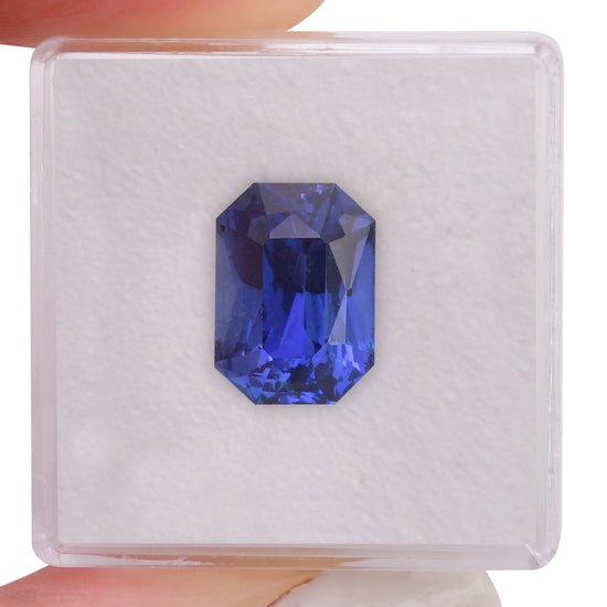 6.23 Carat Blue SRI LANKAN Radiant Sapphire GIA