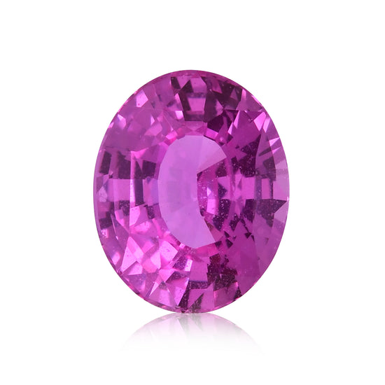 3,58 Karat rosafarbener MADAGASKAR Oval Saphir CD